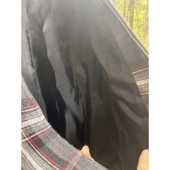 Appleseeds Wool Plaid Jacket Womens 10 Gray Clueless Preppy Academia Outlander - Picture 5 of 9